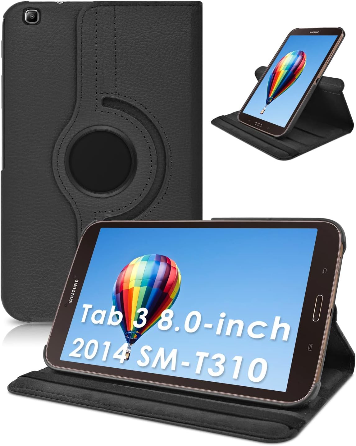 Étui Folio rotatif pour tablette Samsung Tab 3 8.0 Étui Folio rotatif pour tablette Samsung Tab 3 8.0